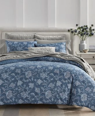 Charter Club Azure Jacobean Duvet Cover Set Exclusively At Macys