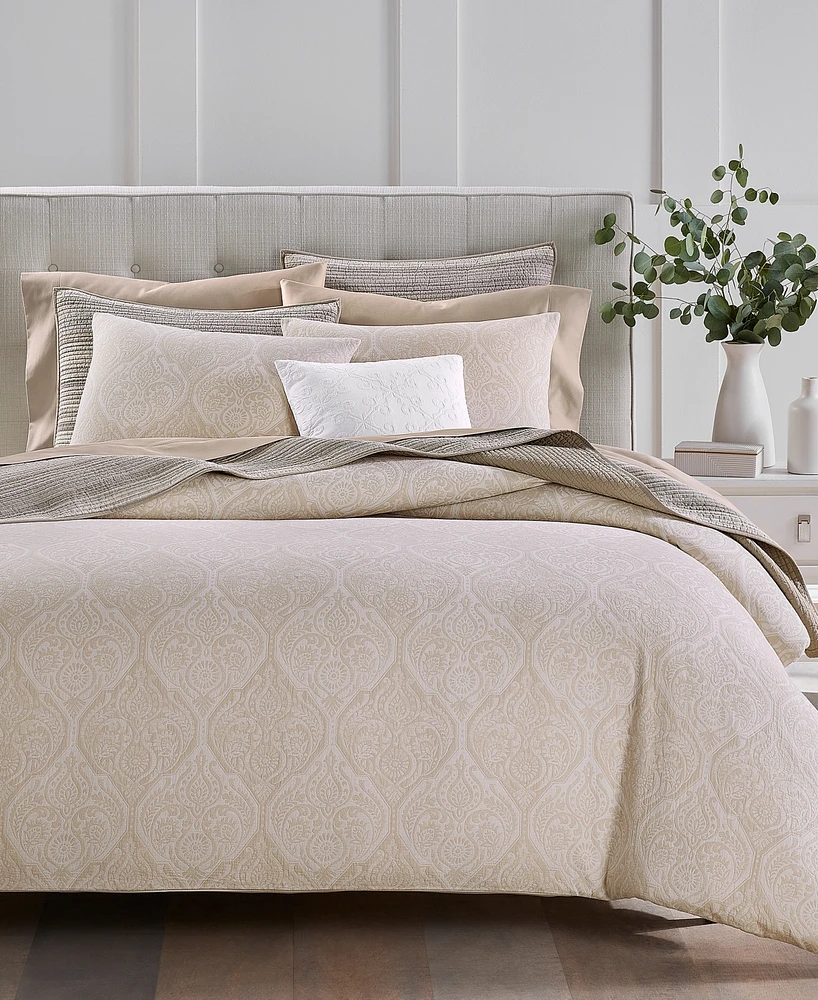 Charter Club Ogee Floral 3-Pc. Comforter Set, Full/Queen, Exclusively at Macy's