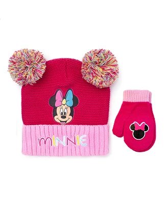 Minnie Mouse Hat And Mitten Set