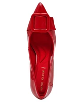 Anne Klein Women's Bentley Buckle Block Heel Pumps