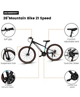 Streamdale Furniture 27" Aluminum Mountain Bike with 21-Speed Shimano Drivetrain