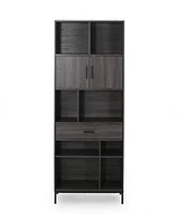 Simplie Fun Contemporary Cube Bookcase With Storage