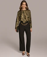 Donna Karan New York Women's Chain Belt Pants