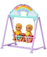 Barbie Skipper Babysitter Doll with Twin Nursery Playset Accessories