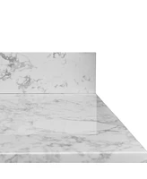 Streamdale Furniture 31 Inch Bathroom Vanity Top Stone Carrara New Style Tops With Rectangle Undermount