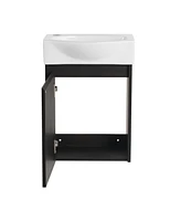 Streamdale Furniture 16" Compact Bathroom Vanity: Space-Saving Solution for Small Spaces