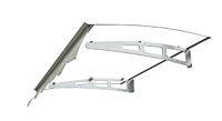 47"x34" Polycarbonate Door Awning with Aluminum Alloy Brackets