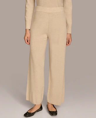 Donna Karan New York Women's Cashmere-Blend Wide-Leg Pants