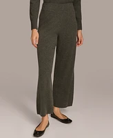 Donna Karan New York Women's Cashmere-Blend Wide-Leg Pants