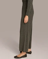 Donna Karan New York Women's Cashmere-Blend Wide-Leg Pants