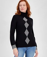 Tommy Hilfiger Women's Star Argyle Stella Sweater