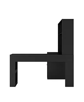 Space-Saving L-Shaped Desk with 2 Usb Ports & 3 Outlets