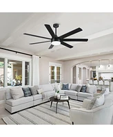 Streamdale Furniture 72 In Farmhouse Ceiling Fan With Plywood Blades For Dining Room