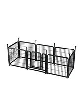 Simplie Fun Anti-Rust Dog Playpen: 8 Panels, 24" Height, Foldable