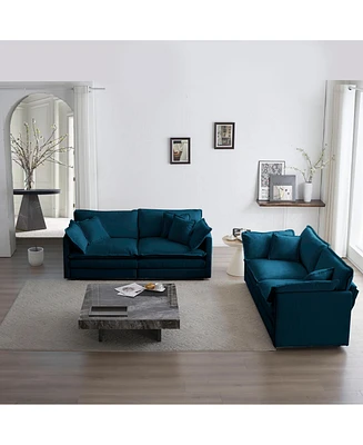 Simplie Fun 2-Piece Chenille Sofa Set: Comfort & Style for Your Home