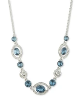 Givenchy Crystal & Color Stone Statement Necklace, 16" + 3" extender