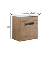 Streamdale Furniture Dual-Purpose Bathroom Vanity with Silent-Closing Doors