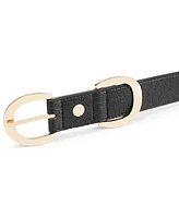 On 34th Women's Metallic Faux-Leather Belt, Created for Macy's