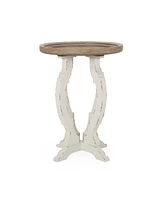 Enchanting French Country Accent Table with Hourglass Base
