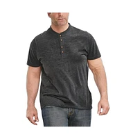 Boulder Creek Big & Tall by KingSize Heavyweight Longer-Length Short-Sleeve Henley Shirt