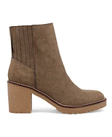 Mia Women's Harlow Lug-Sole Block-Heel Chelsea Booties