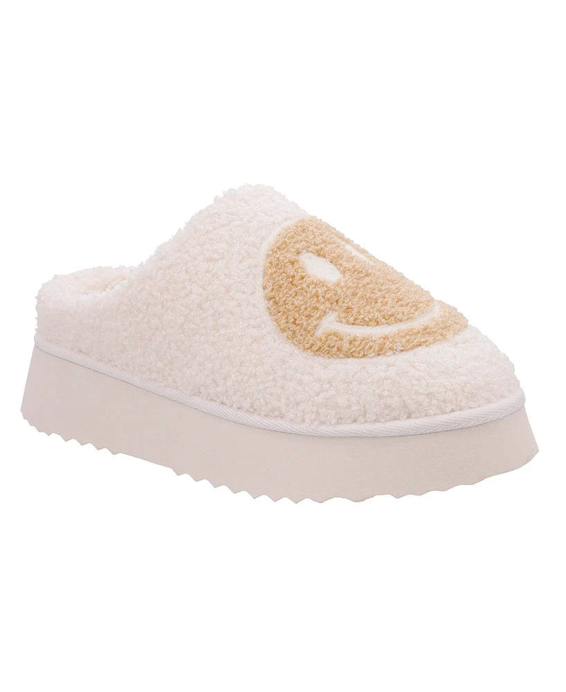 Mia Women's Icicle Slip-On Cozy Shearling Platform Slippers