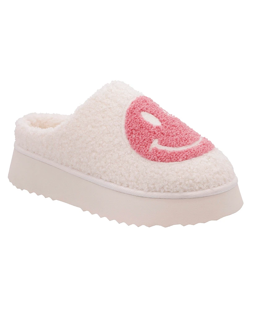 Mia Women's Icicle Slip-On Cozy Shearling Platform Slippers