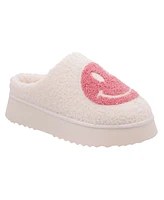 Mia Women's Icicle Slip-On Cozy Shearling Platform Slippers