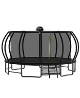 Streamdale Furniture 16FT Outdoor Trampoline with Safety Net for Kids and Adults (Weight Limit 330lbs)