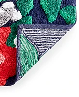 Holiday Lane Poinsettia Sculpted Rug, 20"x30", Exclusively at Macy's