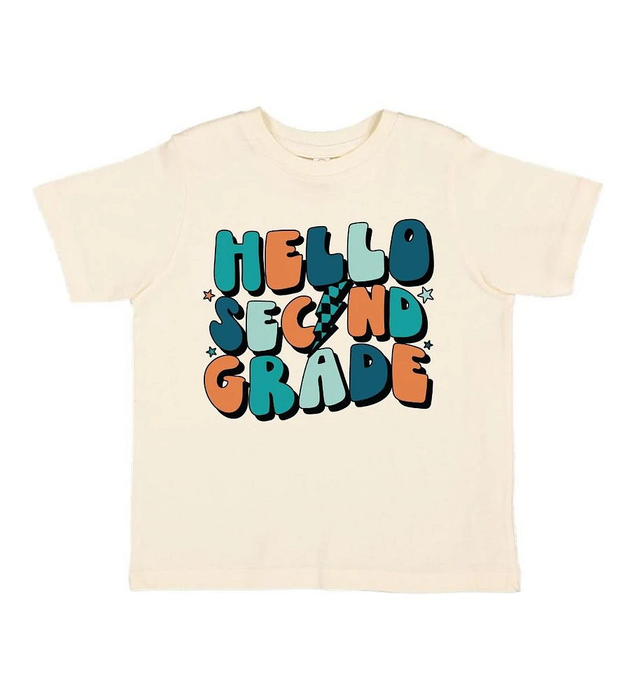 Sweet Wink Toddler Boys Hello Second Grade Short Sleeve T-Shirt