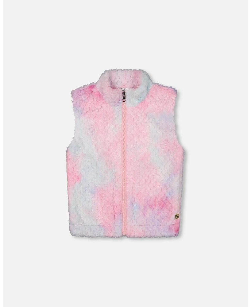 Deux par Toddler Girls Faux Fur Vest Multicolor - Toddler|Child