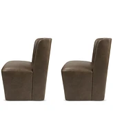 Seham -Pc. Faux Leather Dining Chair Set