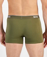 Boss by Hugo Boss Men's Power 3-Pk. Tipped Logo Waistband Boxer Briefs