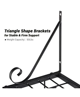 Yescom Aquaterior Wall Mount Cookware Rack with 10 Hooks Pan Pot Organizer Kitchen