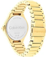 Calvin Klein Women's Vibrancy Gold-Tone Stainless Steel Bracelet Watch 38mm