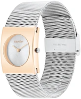 Calvin Klein Women's Pulse Rose Gold-Tone Stainless Steel Mesh Watch 26.40mm