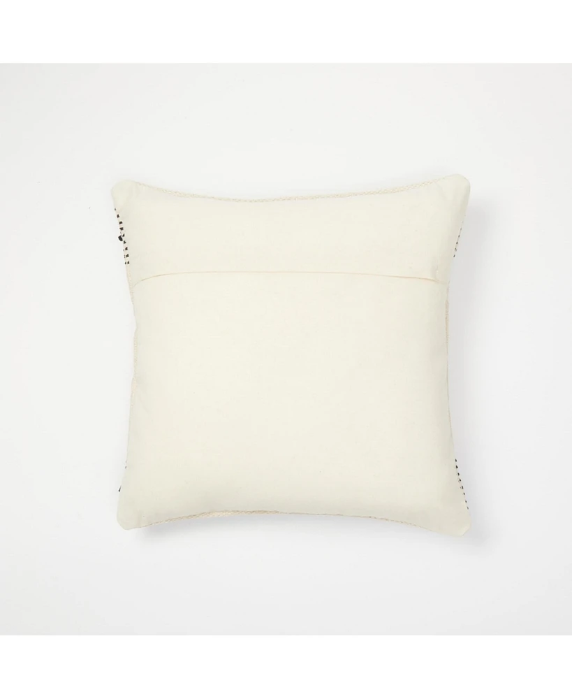 Dormify Knit Tassel Throw Pillow, Safe Green, Square Shape, Stuffed 20 x 20, Dorm Room Accent & Decor, or Bedroom Essential