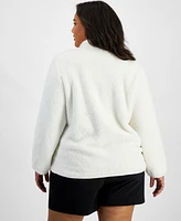 Id Ideology Plus Size Sherpa Jacket, Created for Macy's
