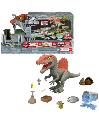 Jurassic World Crushivores Spinosaurus Cage Crasher Dinosaur Action Figure Unboxing Toy Compounds