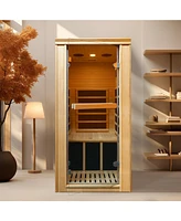 Single person far-infrared sauna room