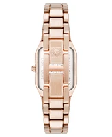 Anne Klein Women's Quartz Roman Numeral Bezel Rose Gold-Tone Alloy Metal Watch, 23mm