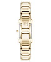 Anne Klein Women's Quartz Classic Rectangular Roman Numeral -Tone Alloy Metal Watch, 20mm