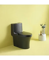 Streamdale Furniture Powerful Dual-Flush Toilet: Water-Saving, Soft-Closing, Easy-Install