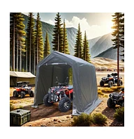 Streamdale Furniture 7x12FT Outdoor Portable Storage Shelter Shed for Motorcycle, Atv, Tools