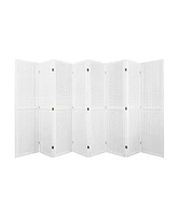 Streamdale Furniture 8-Panel Pegboard Room Divider for Privacy, Display, and Organization