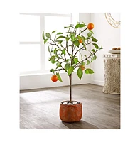 Safavieh Faux Orange Potted Tree