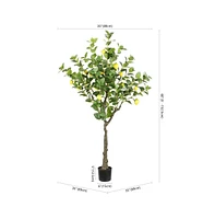 Safavieh Faux Lemon 60" Potted Tree