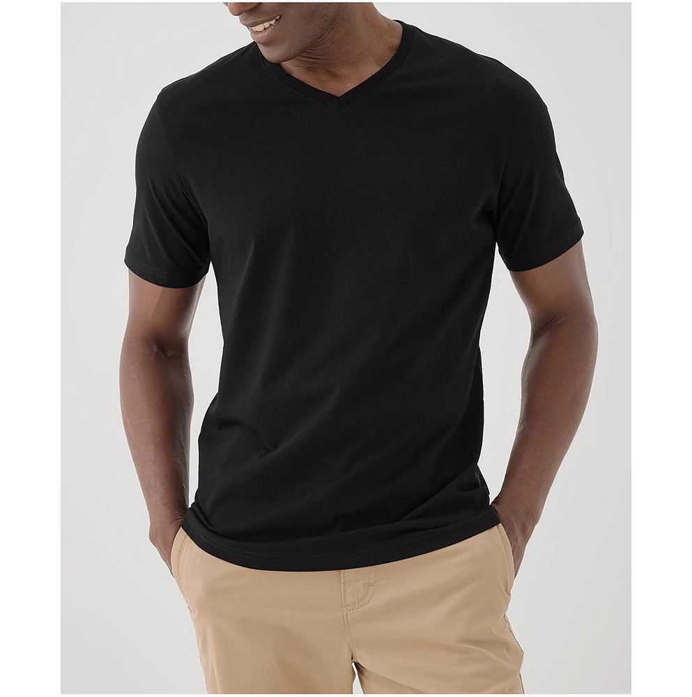 Pact Men's Organic Cotton Softspun V-Neck Tee