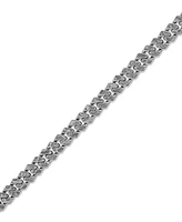 Bulova Marc Anthony Men's Wide Width Link Chain Bracelet in Sterling Silver-Plate, BVB1157